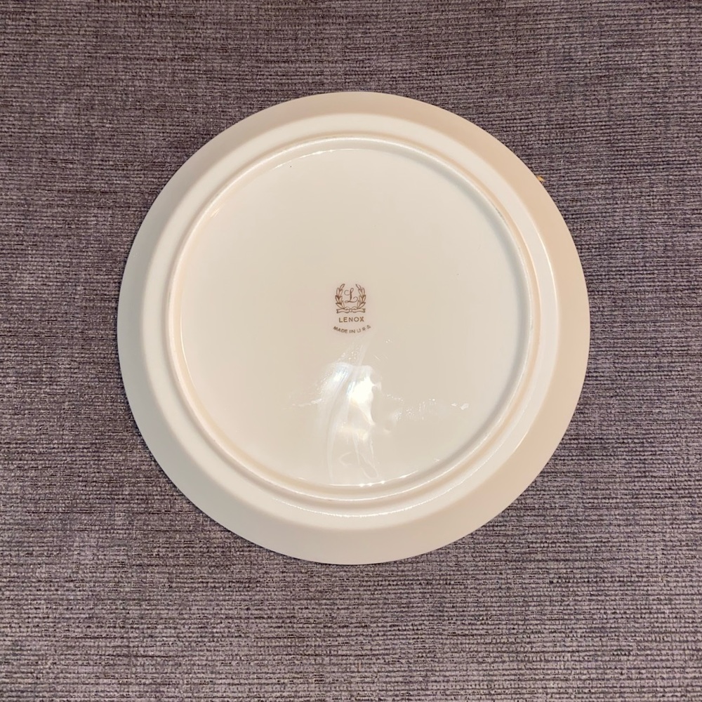 Vintage Lenox Seville Ivory with Platinum Wine Bottle Coaster Made in USA - Picture 3 of 5